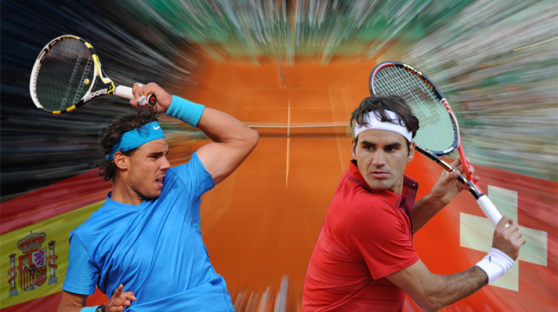 Rafaels Nadals pret Rodžeru Federeru
Foto: www.rolandgarros.com