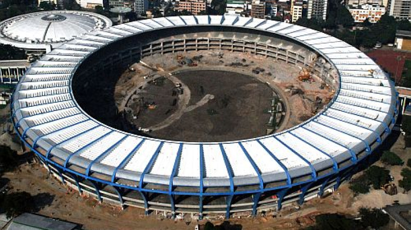 "Maracana" stadions remontdarbu laikā
Foto: AFP/Scanpix