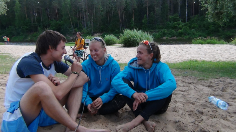 Jana Jaudzema un Anete Krastiņa dalās iespaidos par Valmiera Beach 2011 turnīru