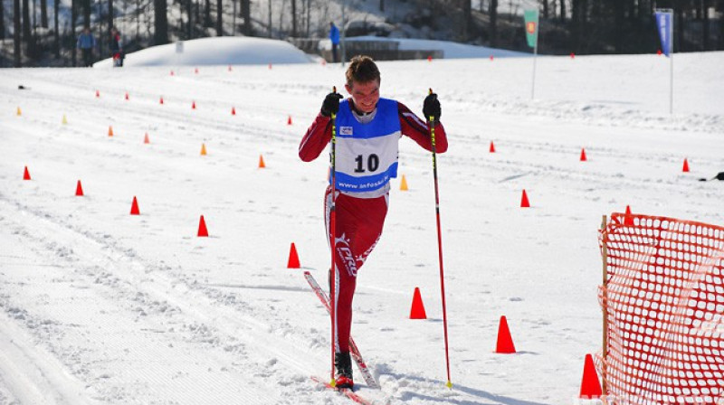 Labāko rezultātu uzrādītājs Muonio latviešu vidū - Arvis Liepiņš. Foto: Infoski.lv