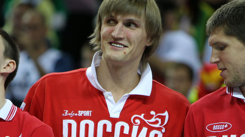 Andrejs Kiriļenko jau izvēlējies nepalikt Krievijā klubu sezonas laikā - vēl tikai jāsagaida piedāvājums no kādas NBA komandas 
Foto: Itar-Tass/Scanpix