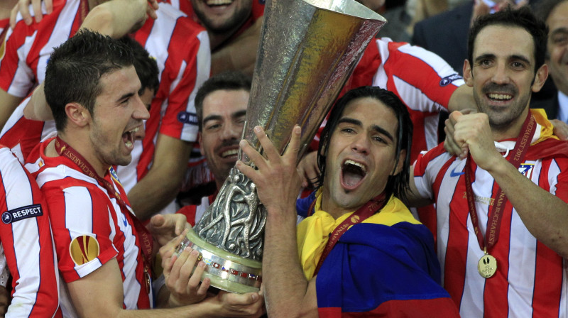 Madrides "Atletico" triumfē Eiropas līgā
Foto: AP/Scanpix