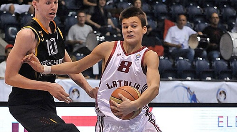 Ivars Žvīgurs 2011. gada Eiropas U16 čempionātā Čehijā
Foto: www.fibaeurope.com