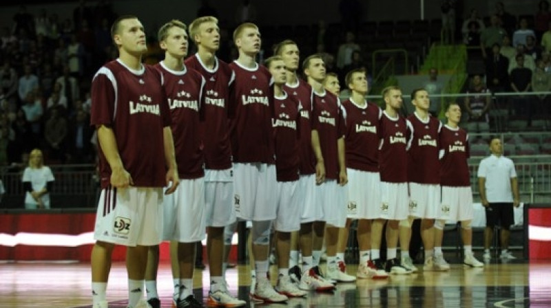 Latvijas vīriešu basketbola izlase
Foto: Romāns Kokšarovs, Sporta Avīze, f64