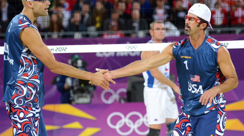 Fils Dalhauzers un Tods Rodžers Londonas olimpiskajās spēlēs
Foto: fivb.org