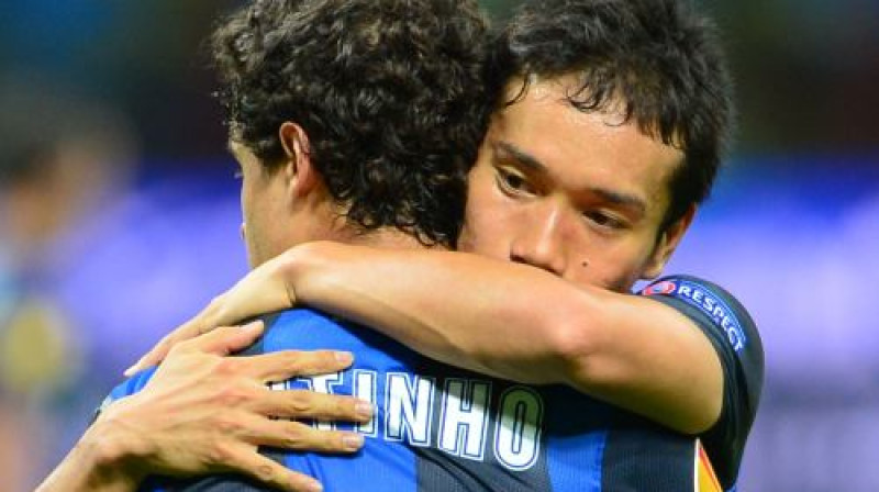 Juto Nagatomo izrāva "Inter" neizšķirtu
Foto: AFP/Scanpix