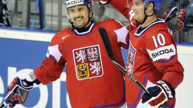 Jirži Novotnijs un Romāns Červenka atkal spēlēs kopā
Foto: AP/Scanpix