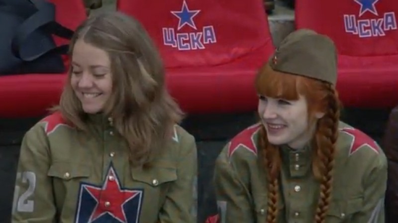 Kolorītas fanes
Foto: no KHL video