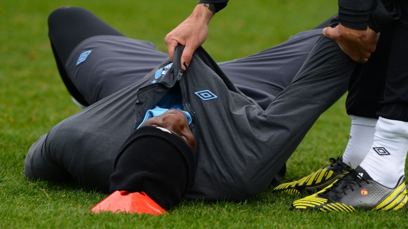 Mario Balotelli treniņā
Foto: AFP / Scanpix