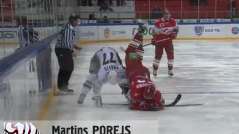 Mārtiņš Porejs
Foto: no KHL video