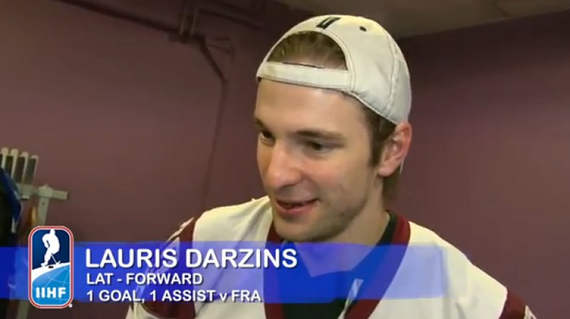Lauris Dārziņš
Foto: no IIHF video