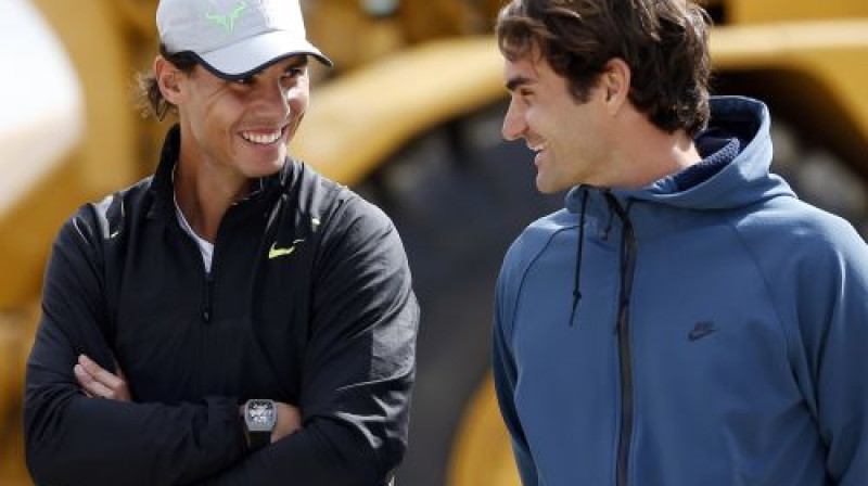 Rafaels Nadals un Rodžers Federers
Foto: Reuters/Scanpix