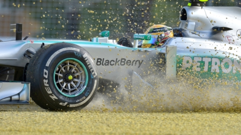 Hamiltona avārija Austrālijas GP treniņā
Foto: AFP/Scanpix