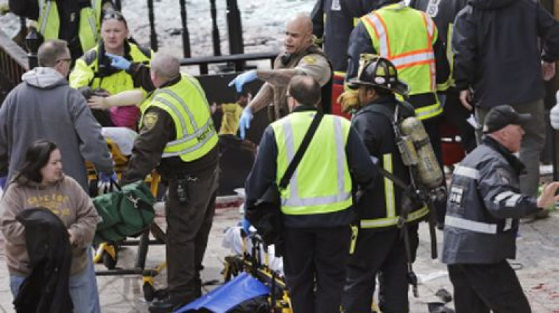 Apjukums pēc sprādzieniem Bostonas maratonā
Foto: AP/Scanpix