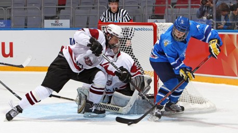 Latvijas U18 hokeja izlase pasaules čempionātu uzsāka ar zaudējumu
Foto: Francois Laplante/HHOF-IIHF Images