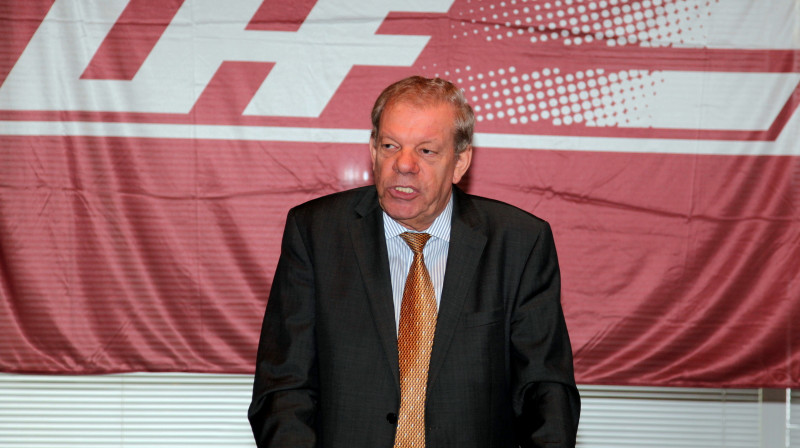 LHF prezidents Kirovs Lipmans pirms vairāk kā desmit gadiem uzsāka hokeja haļļu celtniecības bumu
Foto: Mārtiņš Aiše