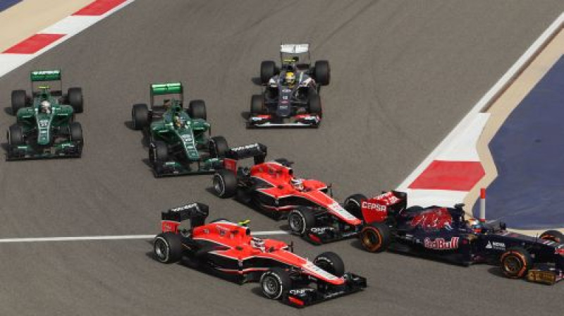Cīņa starp vājākajām F1 komandām
Foto: Digitale/Scanpix