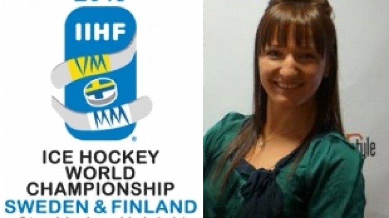 Anastasija Grigorjeva jūt līdzi mūsu hokejistiem
Foto: IIHF / Latvijas Cīņas federācija
