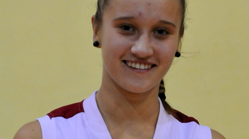 Kristiāna Rikveile: 15 punktu un Latvijas U16 izlases uzvara pārbaudes spēlē ar Polijas kadetēm.
Foto: basket.lv