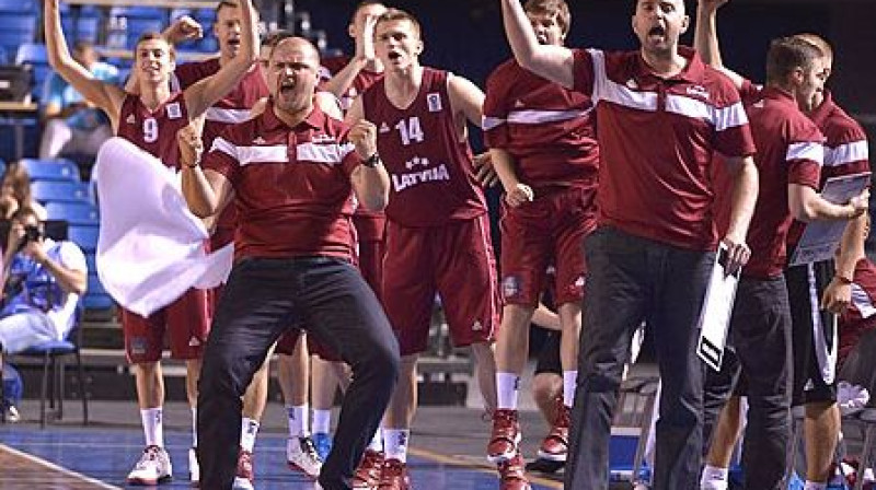 Latvijas U20 valstsvienība turpina uzvaru gājienu Tallinā 
Foto: FIBA Europe