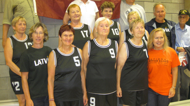 Latvijas 60+ komanda - ASV senioru spēļu uzvarētāja.
Foto: Gunta Brikmane.