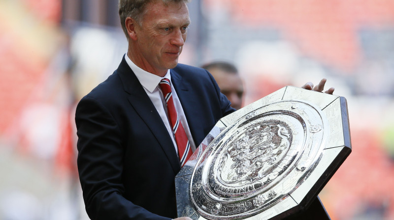 Deivids Moizs ar savu pirmo trofeju ("Community Shield") "Manchester United" galvenā trenera amatā
Foto: AP/Scanpix