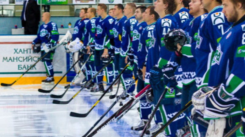 Guntis Galviņš Hantimansijskas  vienības ierindā
Foto: ugra-hc.ru