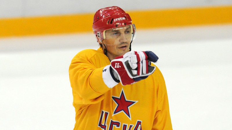 Sergejs Fjodorovs treniņā
Foto: khl.ru