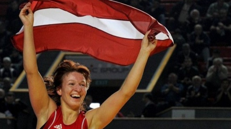 Anastasija Grigorjeva pēc uzvaras EČ finālā
Foto: AFP / Scanpix