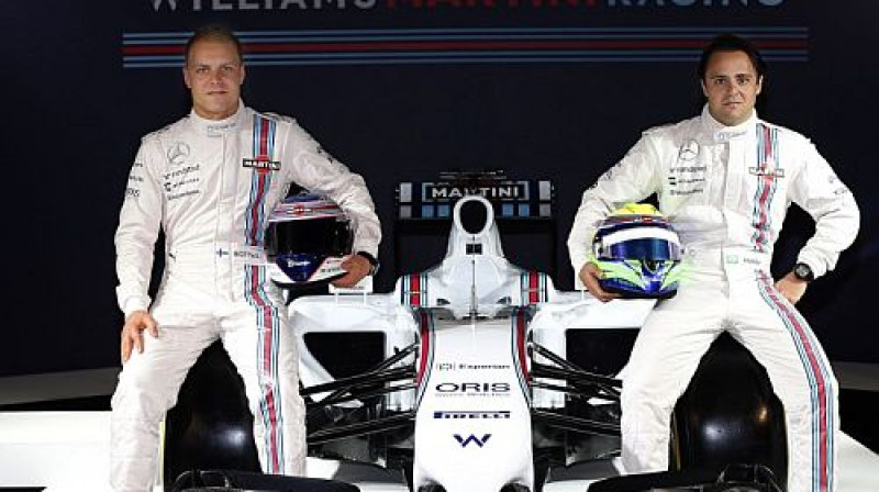 "Williams" piloti Valterī Botass un Felipe Masa
Foto: Williams/LAT