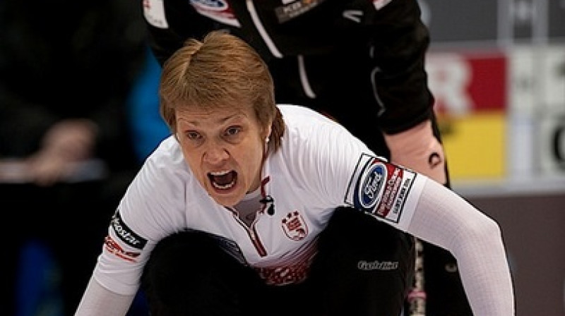 Latvijas skips Dace Regža
Foto: curling.ca