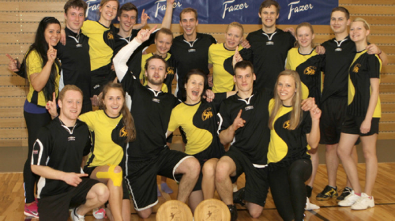 Latvijas čempionvienību "Salaspils FK" un "Flying Worms" kopbilde
Foto: Ritvars Raits frisbee.lv