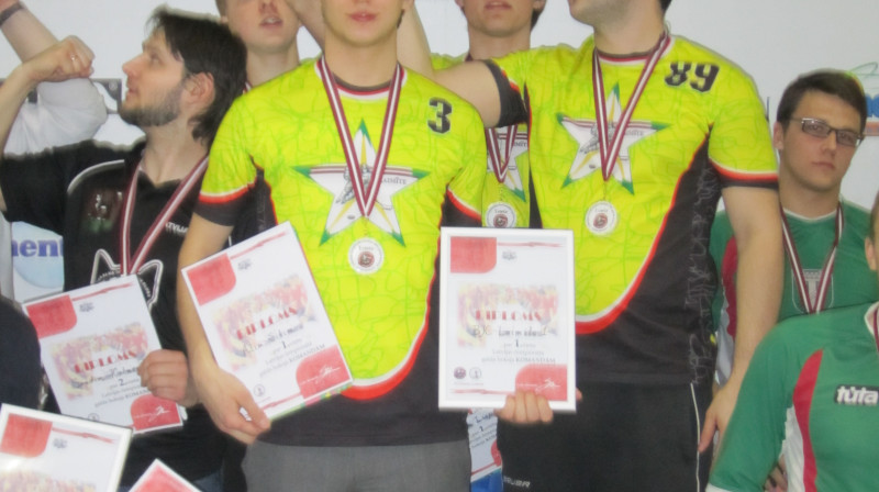 2014. gada Latvijas komandu čempioni - "BJC Laimīte" (Sandis Lagzdiņš, Atis Sīlis, Andris Liepiņš, Edgars Caics)