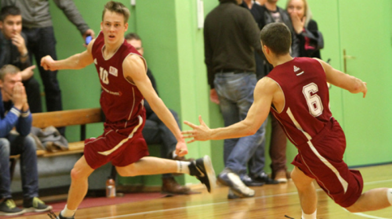 Kārlis Lasmanis guvis trīs punktus pamatlaika pēdējā sekundē
Foto: Ritvars Raits, Sportacentrs.com