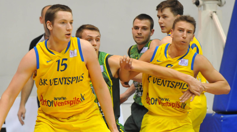 "Ventspils Augstskolas": tikai viena uzvara šķir no pirmās vietas LBL2.
Foto: bkventspils.lv