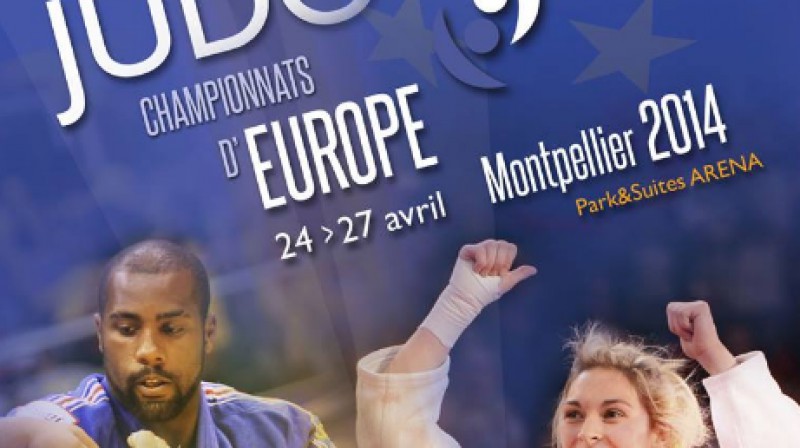 Eiropas džudo čempionāta plakāts
Foto: ffjudo.com