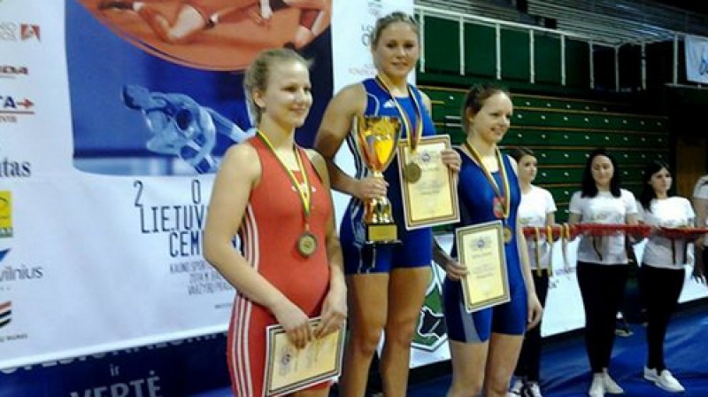 Karolina Tjapko - Lietuvas čempione 
Foto: imtynes.lt