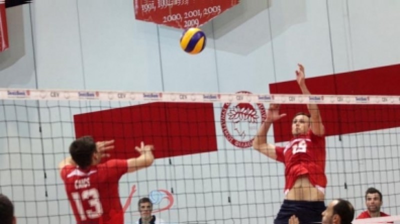 Latvijas volejbola izlase Grieķijā 
Foto: greekvolley.com