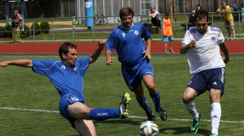 Moments no spēles starp FK "Ogre" un FK "Dinamo Rīga"
Foto: Ritvars Raits
