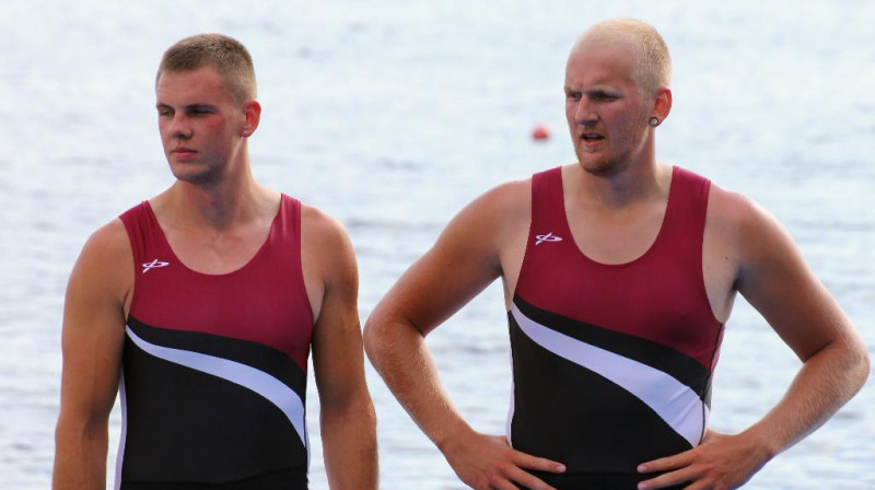 Krišs Kalniņš un Gints Zunde 
Foto: rowing.lv