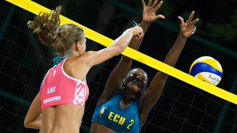 Tīna Graudiņa apbēdina ekvadorieti Naņdzjinā
Foto: fivb.org