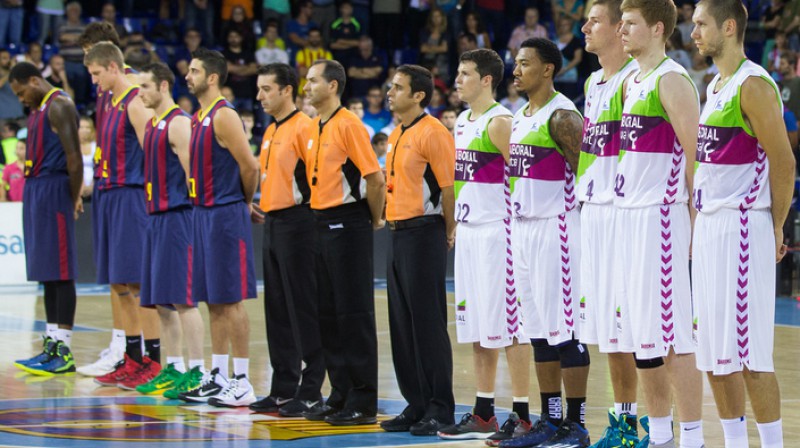 Dāvis Bertāns starta pieciniekā pret Barselonu
Foto: baskonia.com