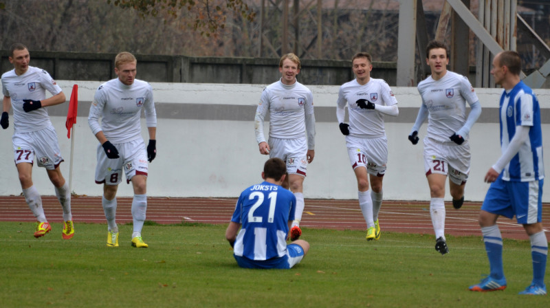 Jelgavas futbolisti līksmo
Foto: Mārtiņš Jankovskis