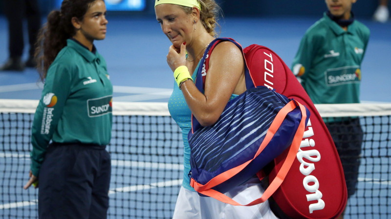 Viktorija Azarenka jauno sezonu sāka ar ļoti sāpīgu zaudējumu
Foto: Reuters/Scanpix