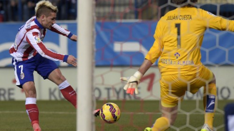 Antuānam Grīzmanam jau 14 vārti šai "La Liga" sezonā
Foto: AFP/Scanpix