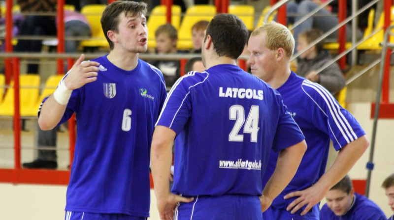 Austris Tuminskis, Edgars Rancāns, Kaspars Lisovskis. Foto: Laura Grišāne, SK Latgols