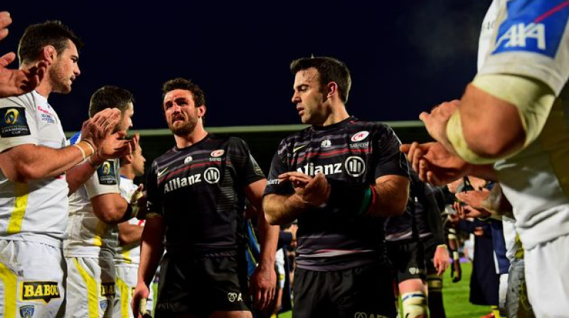 "Saracens" un "Clermont Auvergne" pusfinālā tikās jau pērn. Toreiz spēcīgāks izrādījās angļu klubs. Kā būs šoreiz?
Foto: epcrugby.com