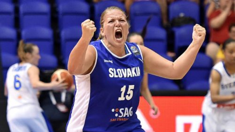 Slovākijas basketboliste Lucija Krča-Turbova
Foto: FIBA/Ciamillo-Castoria/Rébay