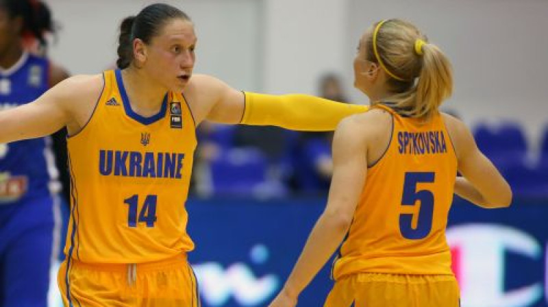 Ukrainas izlases basketbolistes 
Foto: AFP/Scanpix