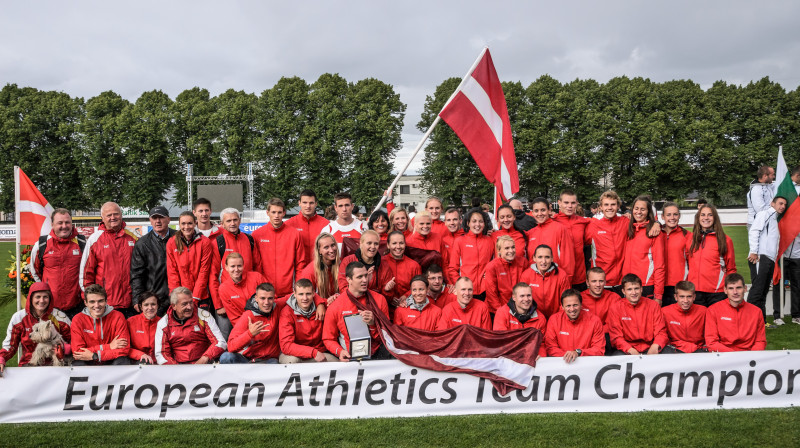 2014. gadā Daugavas stadionā izlase izcīnīja tiesības šogad startēt 1. līgā
Foto: Guntis Bērziņš